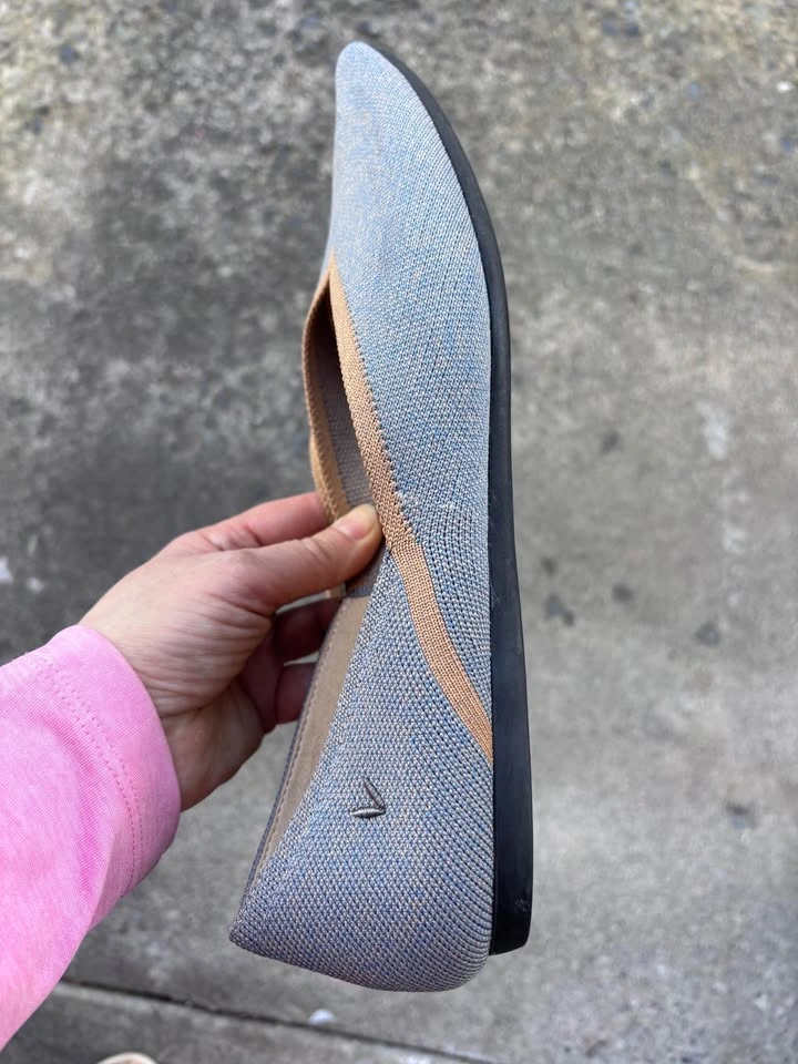 VIVAIA Blue Pointed Toe Flats Size 42 - photo 3