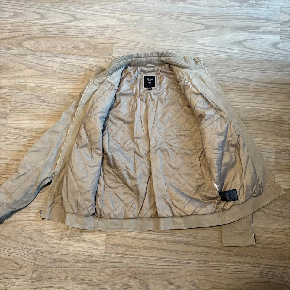 Guess Faux-Suede Quilted Bomber Jacket - photo 2