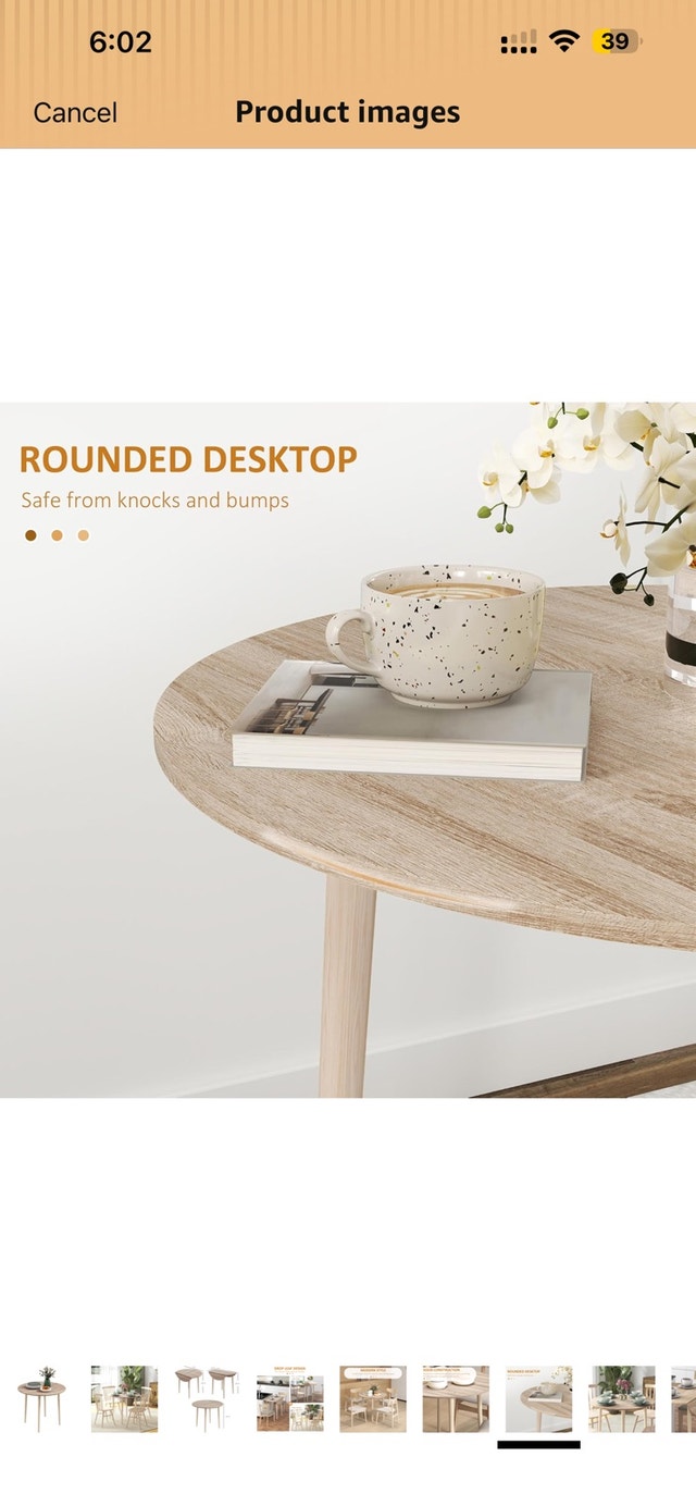 Folding Dining Table, Round Drop Leaf Table - photo 4