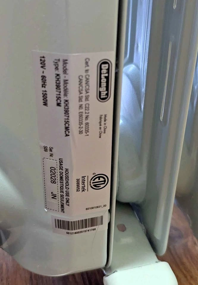 DeLonghi Oil-Filled Radiator Heater (Rarely Used!!) - photo 3