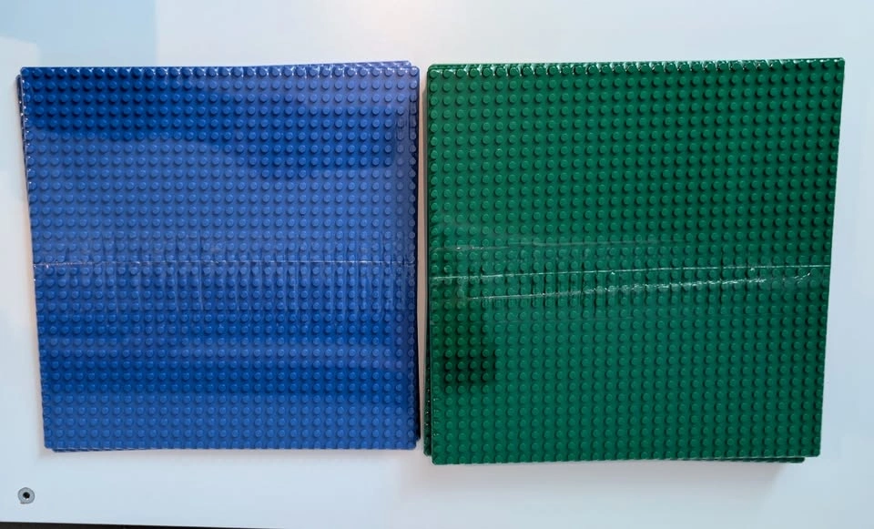 LEGO Building Plates, Green and Blue - photo 3