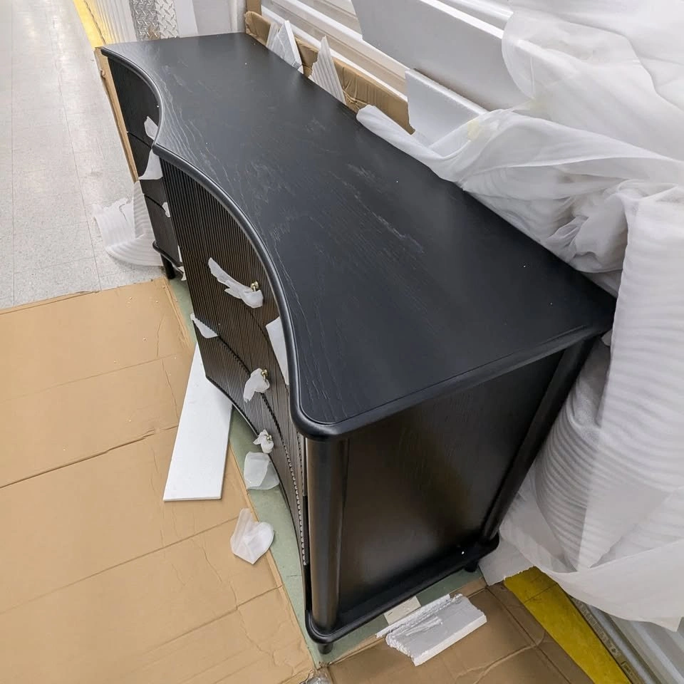 Modern Curved Black 6-Drawer Dresser - Designer Furniture - photo 4