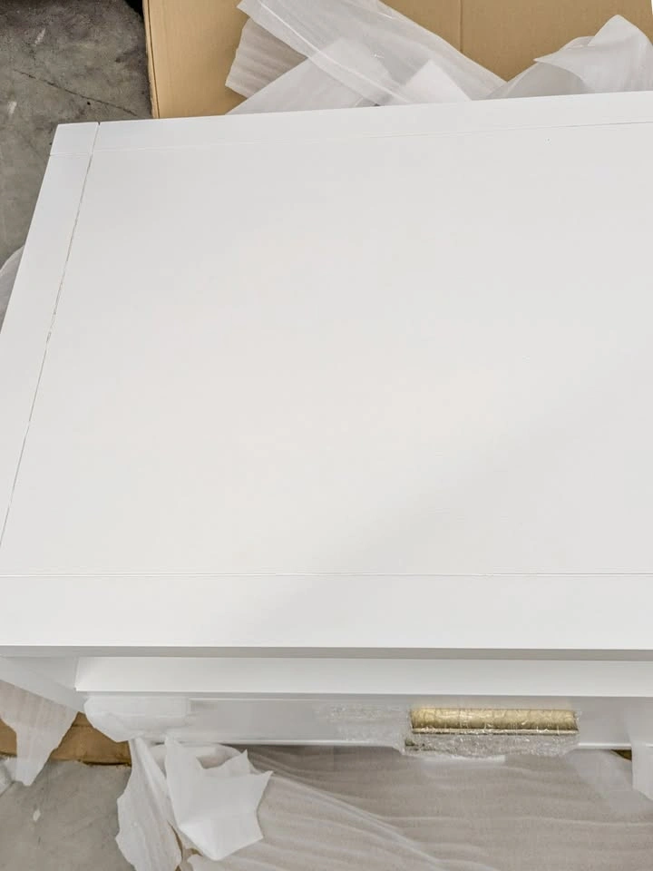 Vast White Nightstand with 2 drawers. - photo 5