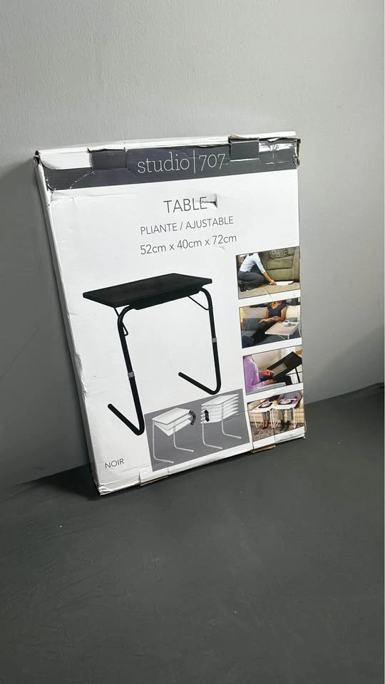 black adjustable folding table - photo 3