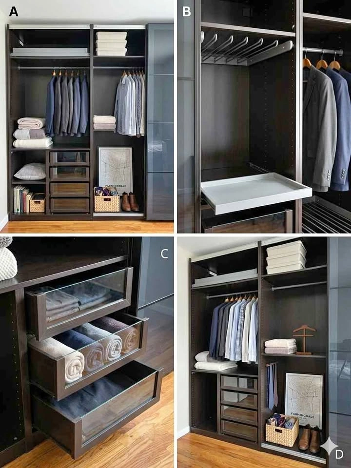 🔥 LUXURY IKEA PAX CUSTOM CLOSETS (2) – Smoked Glass Doors