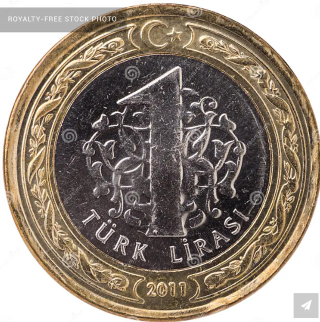 Rare 1 Turkish Lira Coin