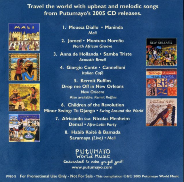 Putumayo World Music 2005 Sampler CD - photo 2