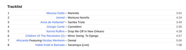 Putumayo World Music 2005 Sampler CD - photo 4