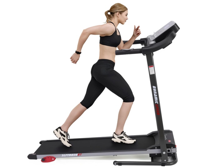 SereneLife Compact Folding Treadmill w/ Bluetooth (No Incline) - photo 3