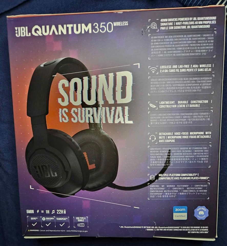 JBL Quantum 350 Wireless Gaming Headset – Brand New / Like New 🎧 - photo 3