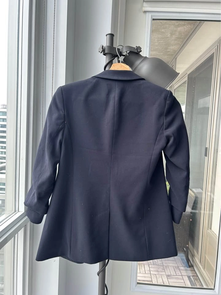 Michael Kors Size 0 Petite Navy Blazer - photo 2