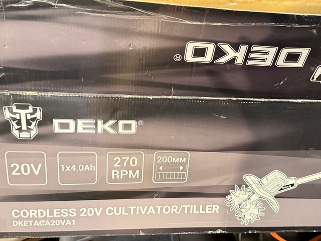 Deko Cordless 20V Cultivator/Tiller - New - photo 3