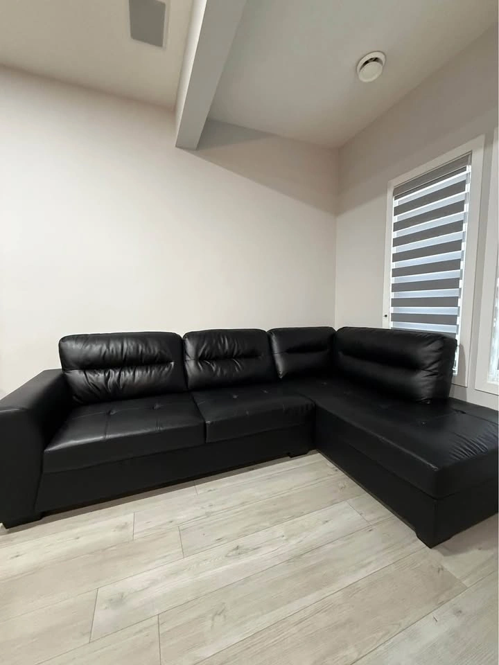 Leather Sectional Sofa Set with Ottoman - photo 3