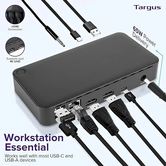 BRAND NEW Targus USB-C 4K Docking Station 65W PD