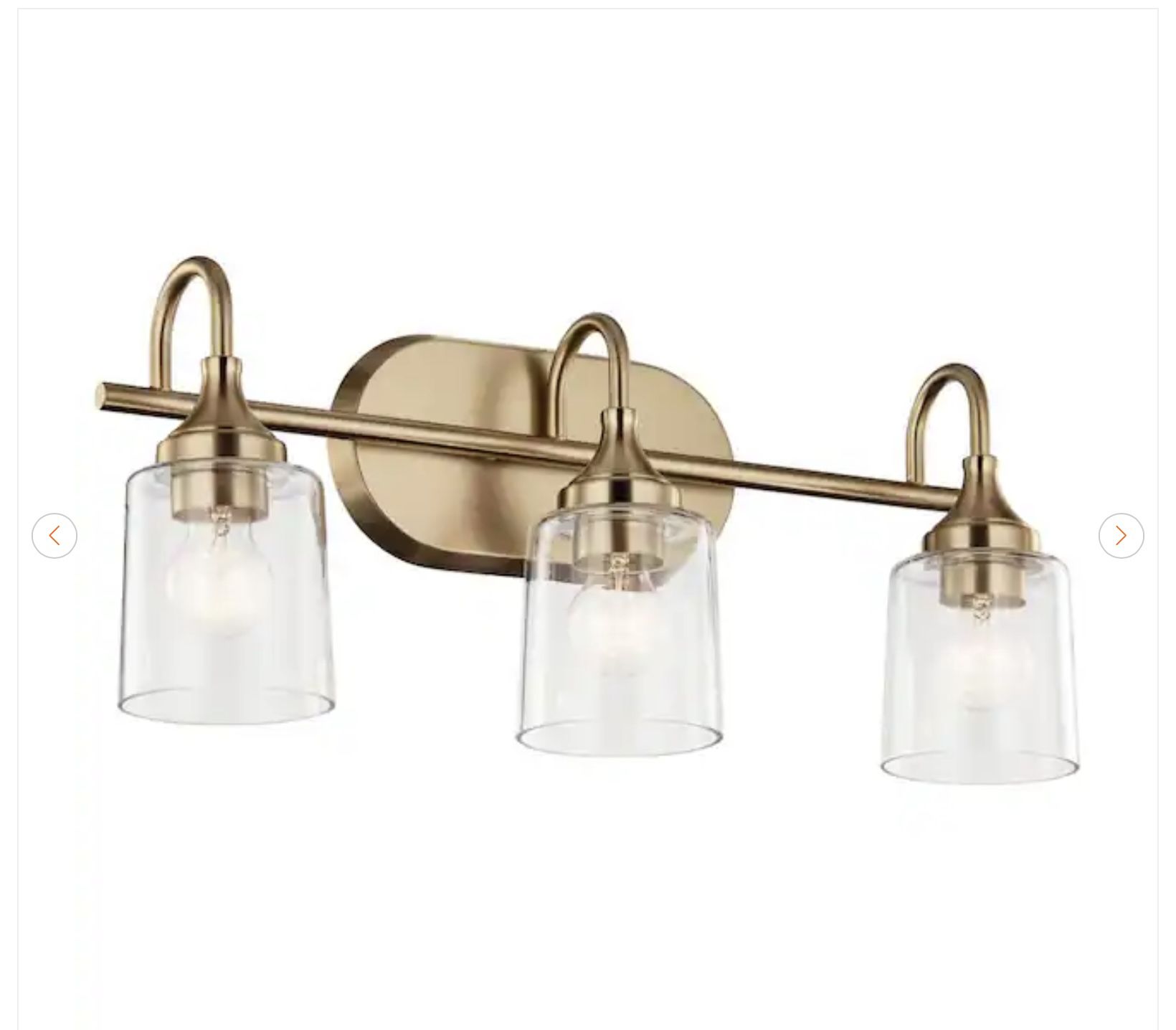 KICHLER Erta 24" 3-Light Vanity Light - Champagne Bronze - photo 2
