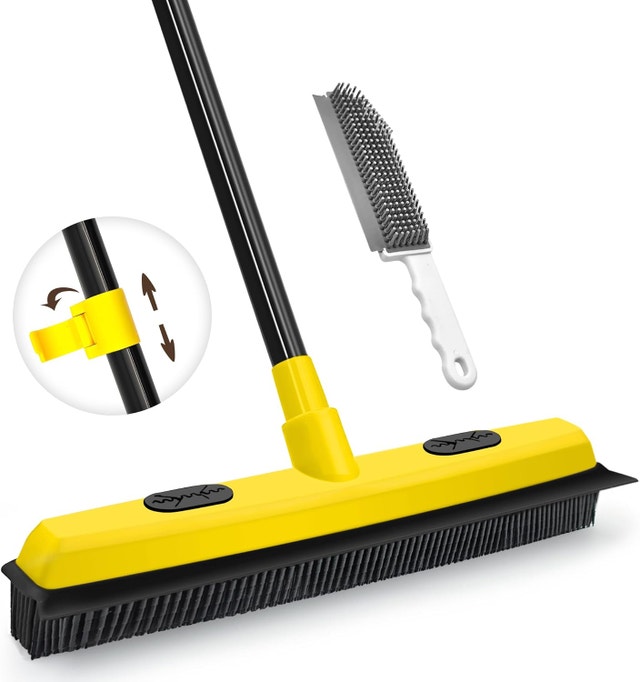 JEHONN Carpet Rake Pet Hair Broom