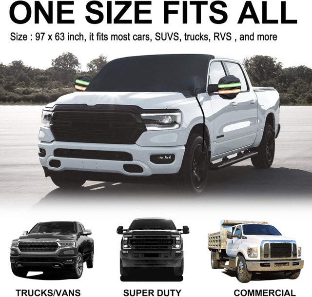 NEW Universal Windshield Snow Ice Cover - Extra Large 97"x63"