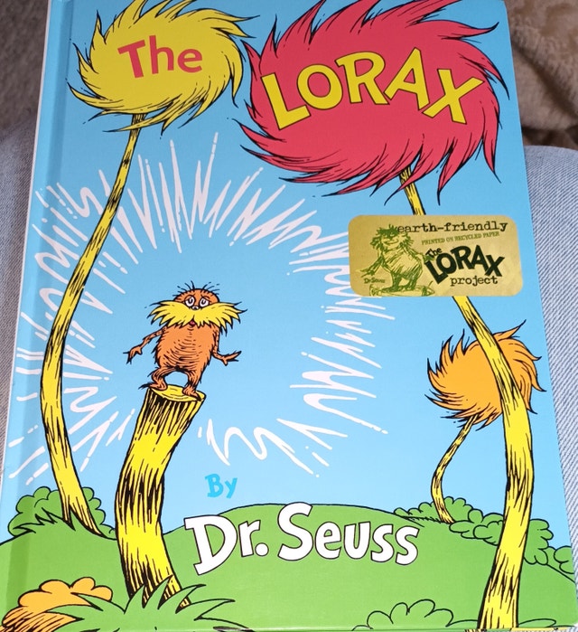 The Lorax by Dr. Seuss Large Hard Cover Book (1999)