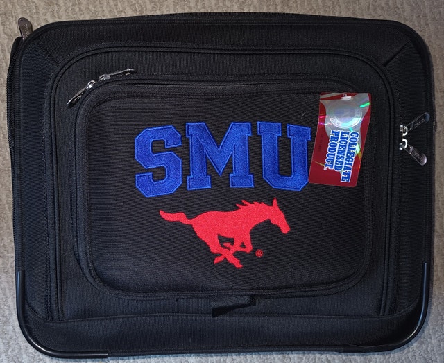 NEW SMU Mustangs Wheeled Laptop Overnighter, Black - photo 2