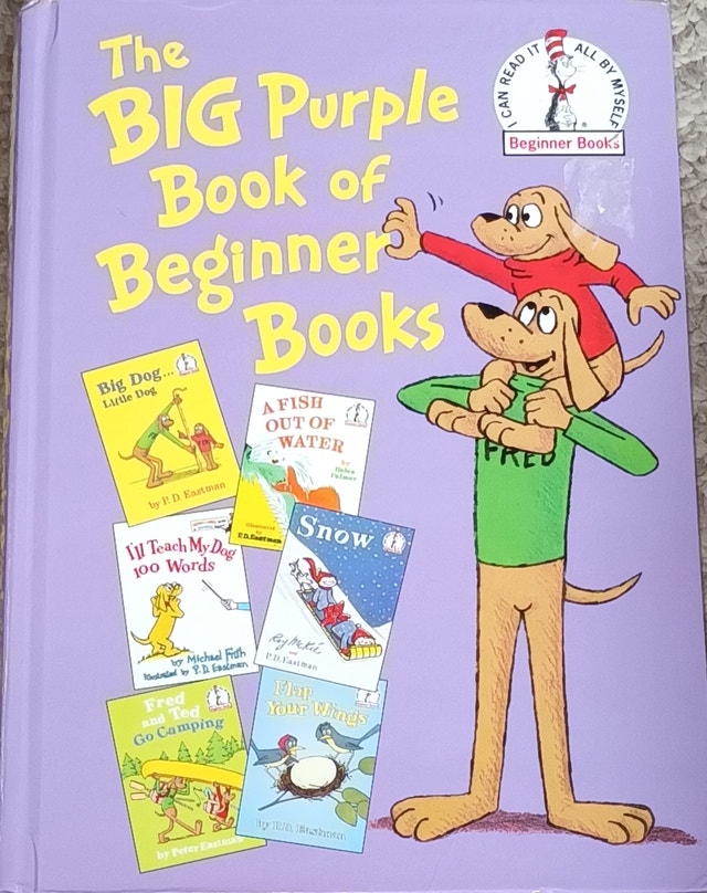 2 Dr. Seuss Beginner Books - Purple & About Me