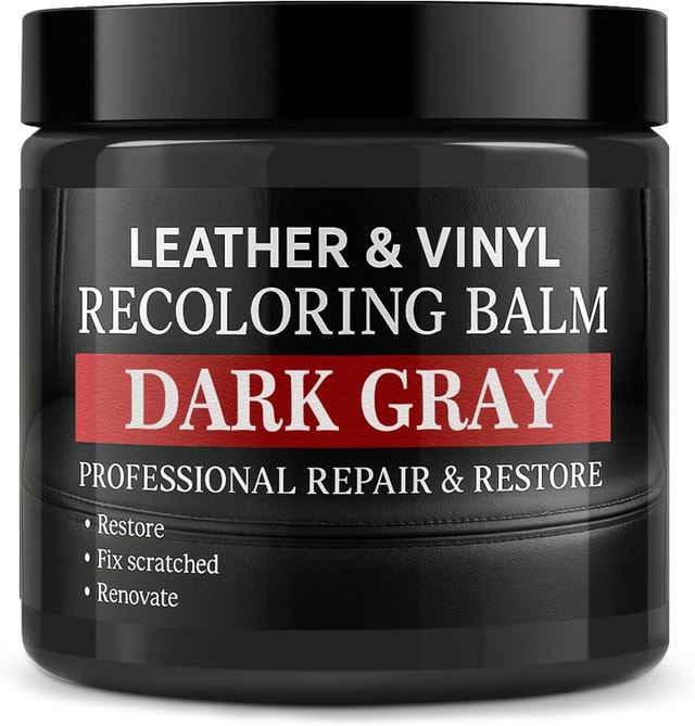 Dark Grey Leather Color Restorer & Repair Kit