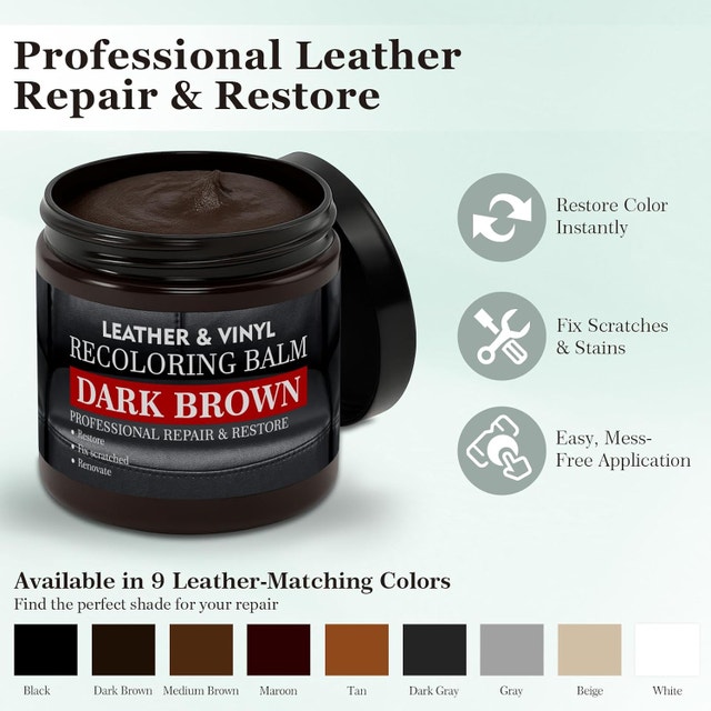 Dark Grey Leather Color Restorer & Repair Kit - photo 2