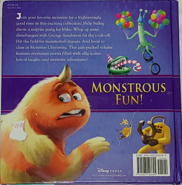Disney Pixar Monsters Inc Storybook Collection Hard Cover Book - photo 2