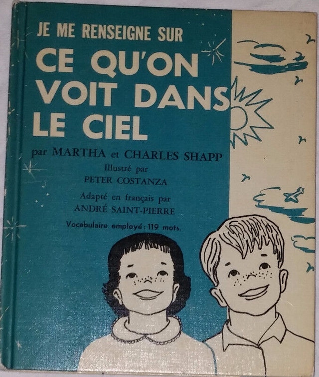 Ce Qu'On Voit Dans Le Ciel Livre - Vintage French Hard Cover Boo