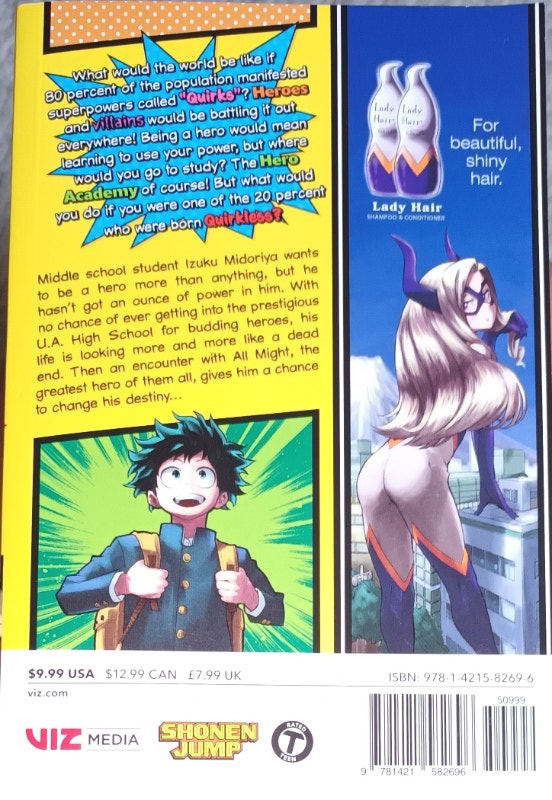 My Hero Academia English Manga Vol 1, 2, 22 - photo 2