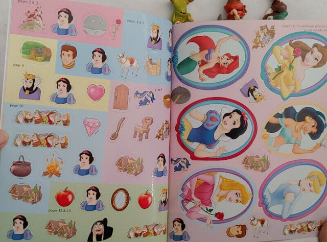 Snow White, Prince, Dwarfs Toys Figures, Sticker Book - photo 2