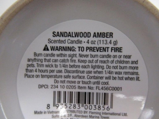 8 NEW Sandalwood & Amber Scented Candles (White Ceramic) - photo 3