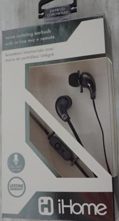 NEW iHome iB26 Earphones with Mic - Wired 3.5mm Jack - photo 3