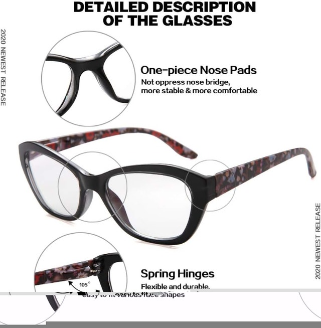 NEW Uread Reading Glasses 2 Pairs Blue Light Blocking 2.5+ - photo 4