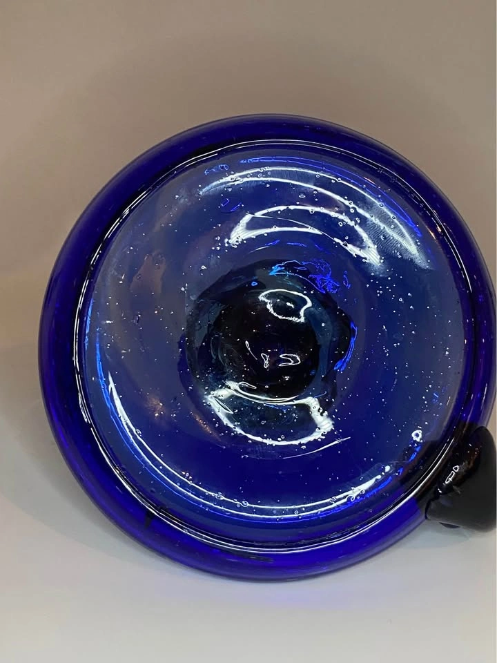 Mid-Century Minimalist Cobalt Chamberstick - photo 4