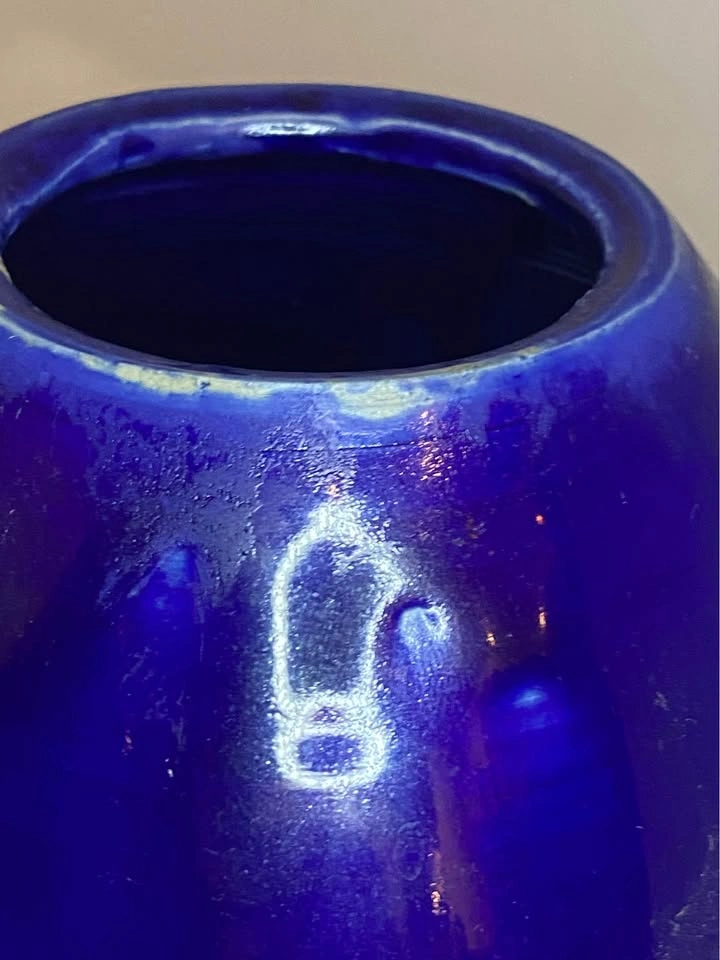 Rare MCM Studio Cobalt "Swan" Vessel – Blue Mountain Pottery - photo 4