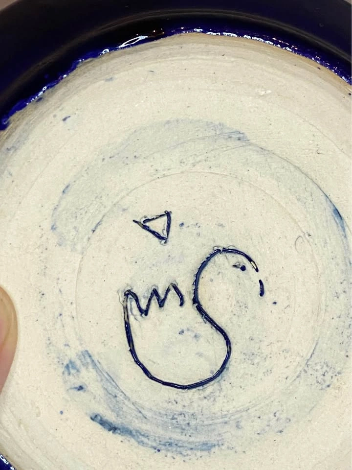 Rare MCM Studio Cobalt "Swan" Vessel – Blue Mountain Pottery - photo 5