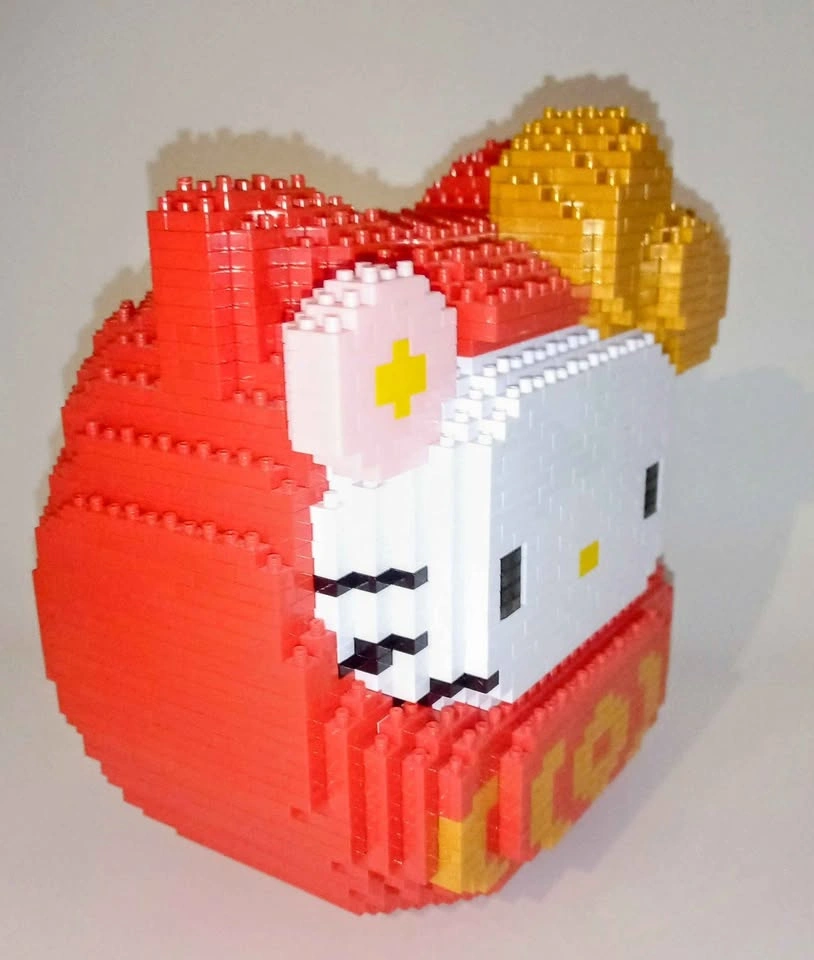 Hello Kitty Daruma Building Blocks Figure - photo 2