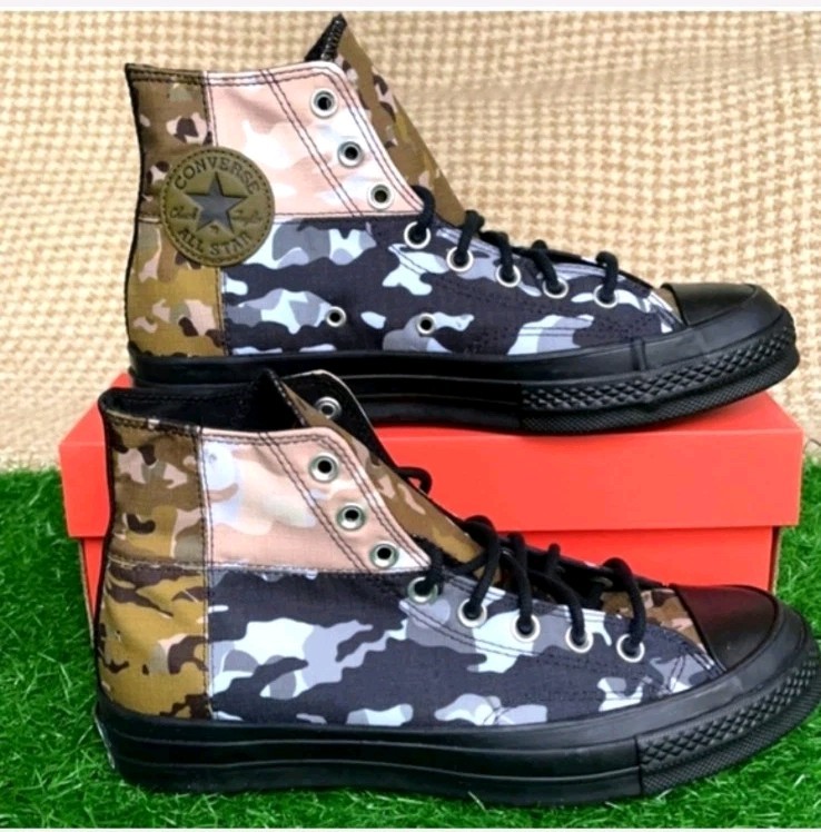 Converse Chuck 70 High Patchwork Camo Black 165912C