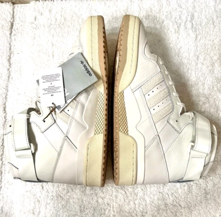 Adidas Originals Forum OG High Men's Size 12 White Cream Sneaker - photo 3