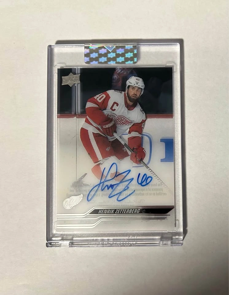 2023-24 Clear Cut Henrik Zetterberg Auto - Detroit Red Wings
