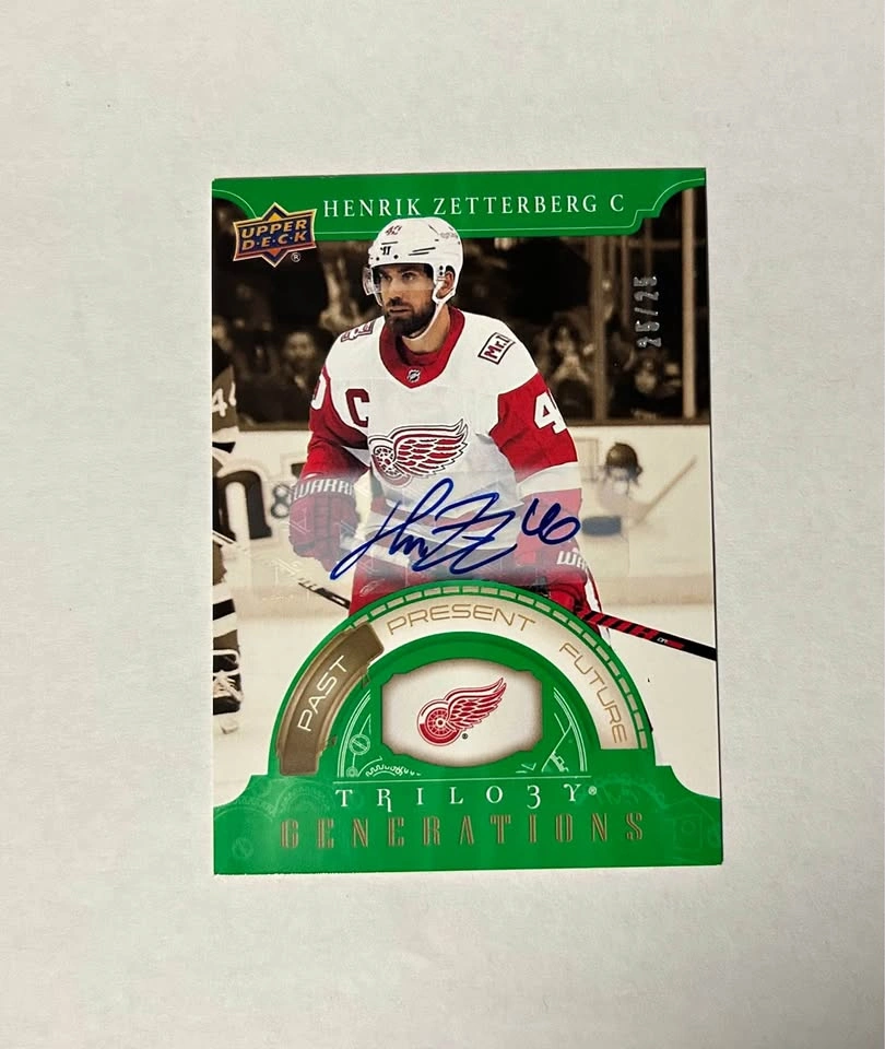2022-23 Trilogy Henrik Zetterberg Generations Auto /25