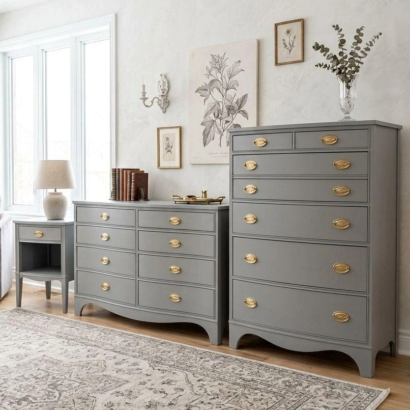 Quality Hall Strathroy Bedroom Set - Grey Vintage