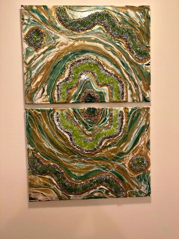 Luxury Resin Geode Wall Art
