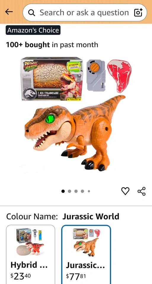 Brand New - Unopened Primal Hatch Kid's T-Rex Dinosaur Toy