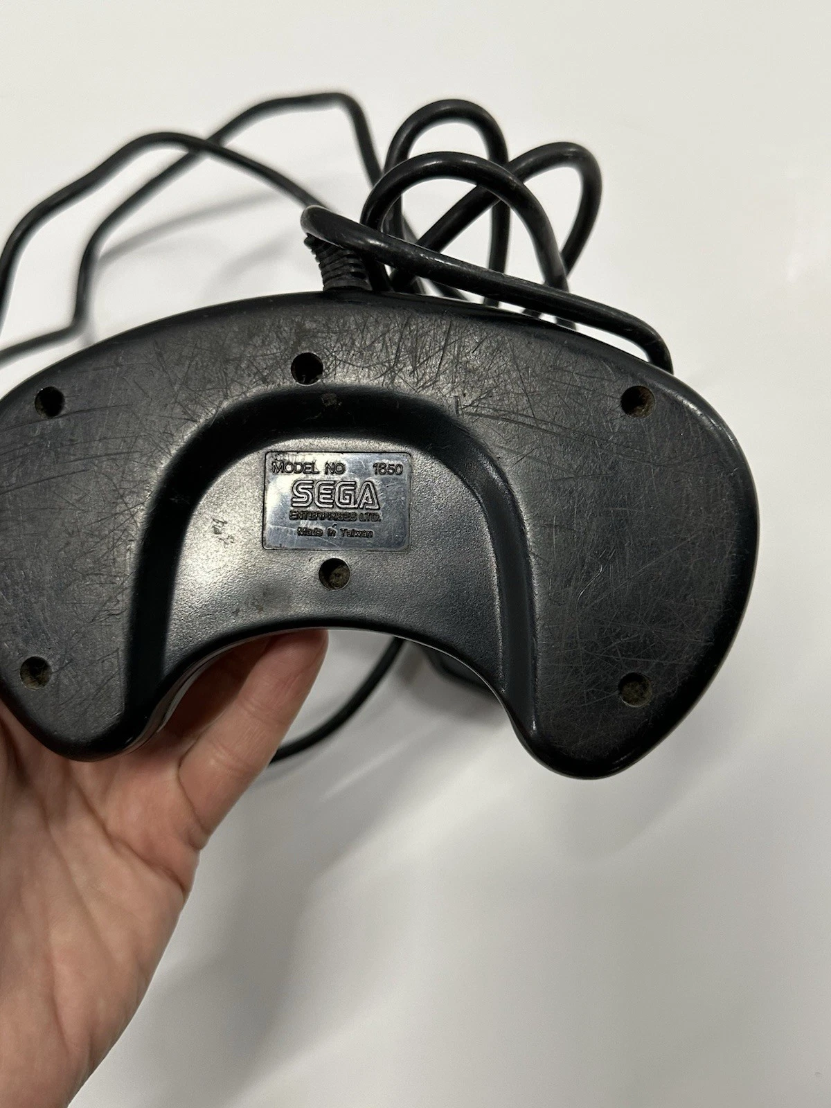 Original Sega Genesis Controller Model 1650 3 Button Black - photo 4