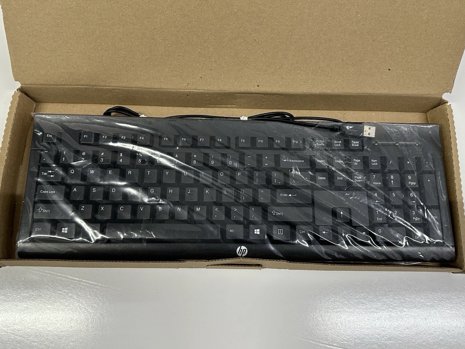 HP K45 USB Wired Keyboard Mouse Combo Full Size Black - photo 2