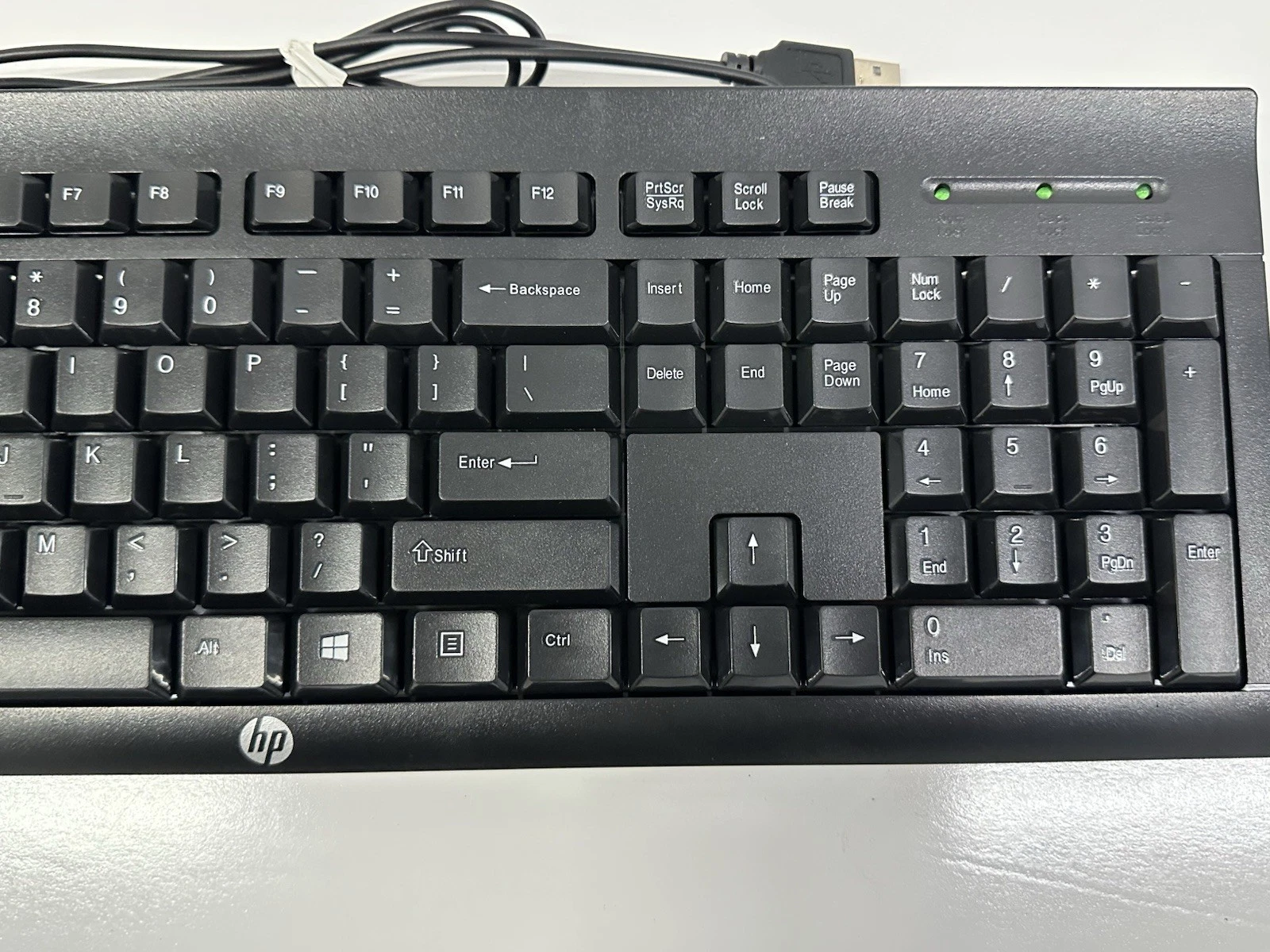 HP K45 USB Wired Keyboard Mouse Combo Full Size Black - photo 3
