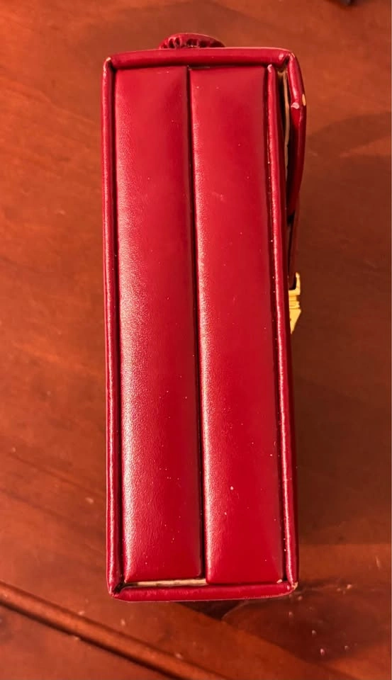 Wolf Designs Fold-out Jewelry Box (burgundy) - photo 2