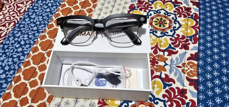New Smart Glasses with HD Camera & Open-ear Audio