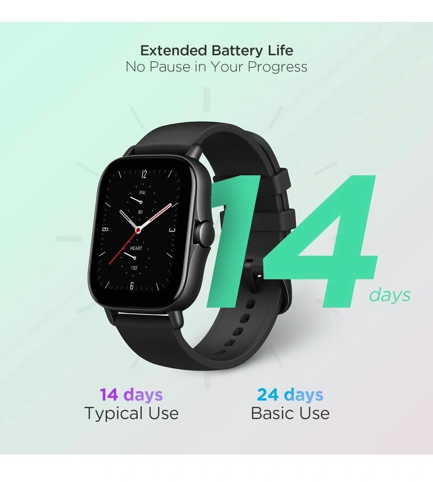 Amazfit GTS 2e Smartwatch - Black - photo 2